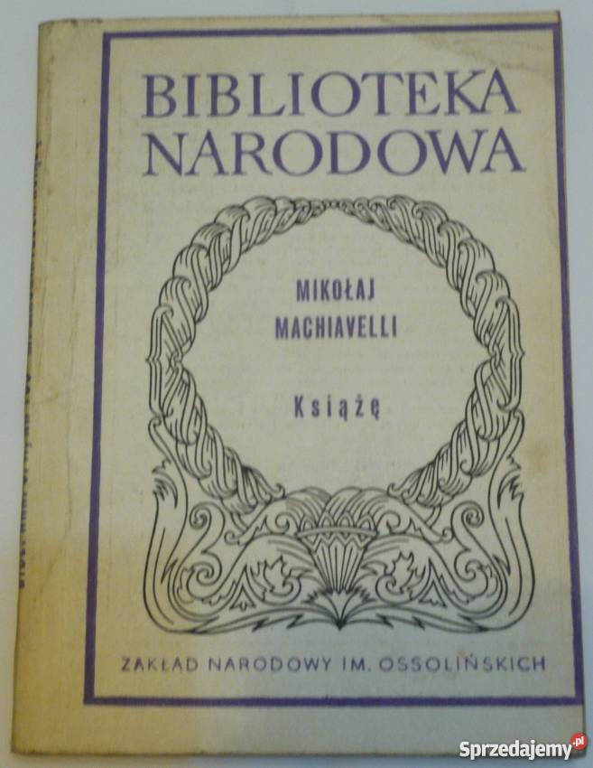 KSIĄŻĘ MACHIAVELLI MIKOŁAJ Książki i Podręczniki podlaskie Białystok