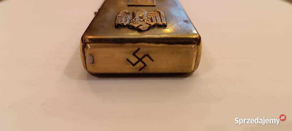Niemiecka zapalniczka benzynowa z okresu III Militaria Kraków