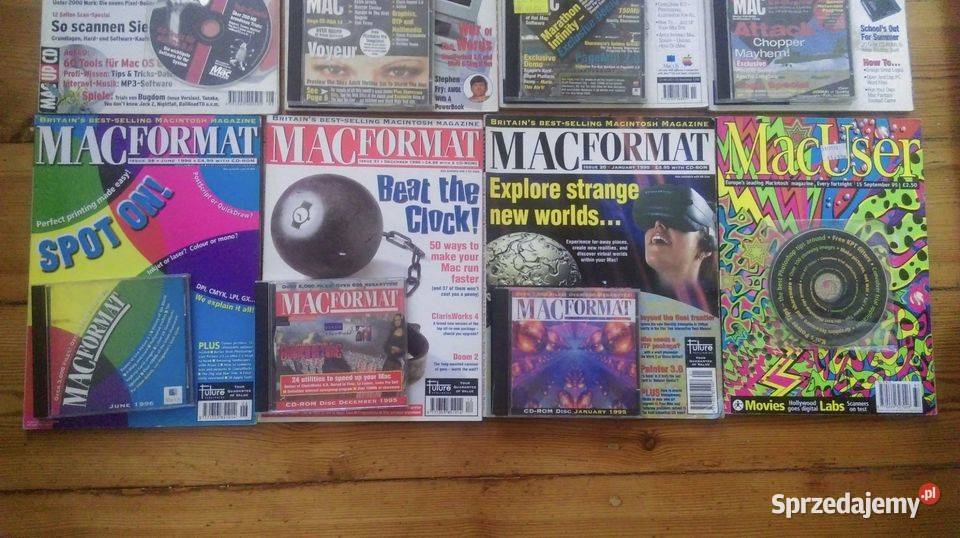 Macintosh Apple stare czasopisma 9599 płyty Lębork