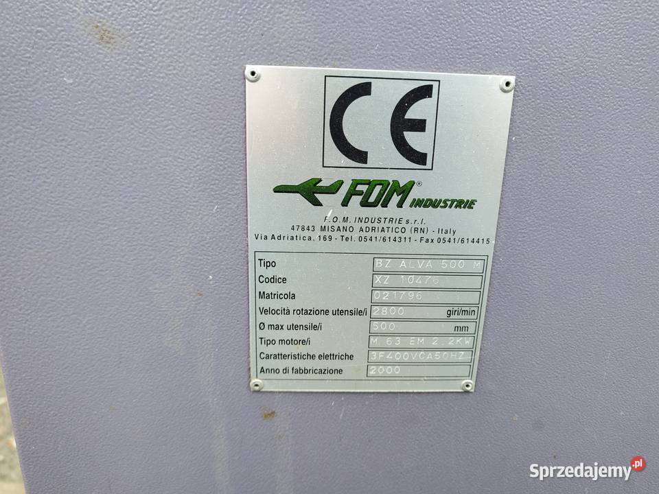PIŁA DWUGŁOWICOWA AUTOMATYCZNA FOM BZ ALVA 500 Karsin