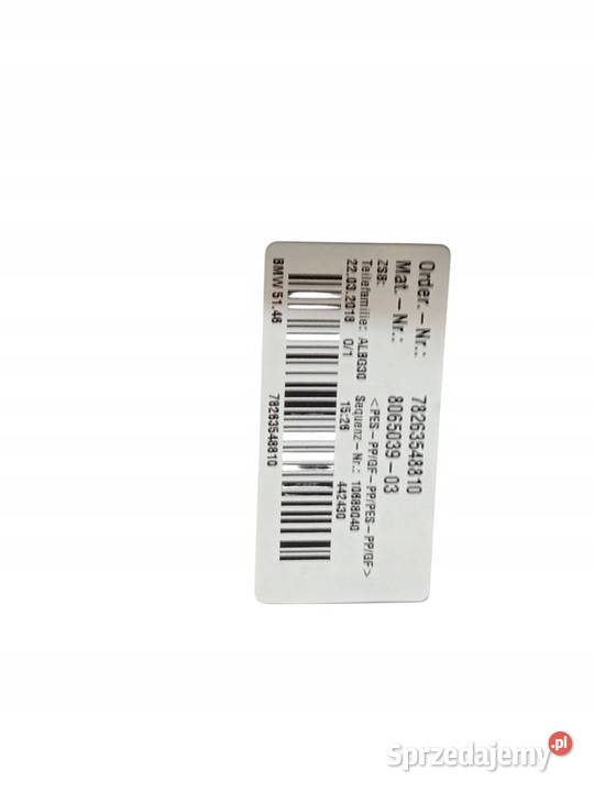 PÓŁKA TYLNA CZARNA SEDAN 78263548810 Bmw Seria 5 Półki tylne sprzedam
