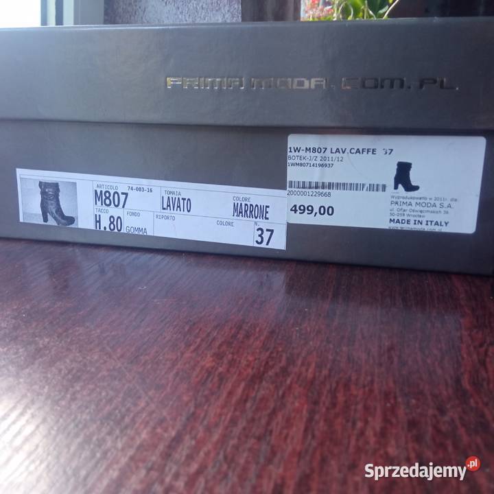 Prima Moda buty damskie r37 made in italy Kozaki Szczecin
