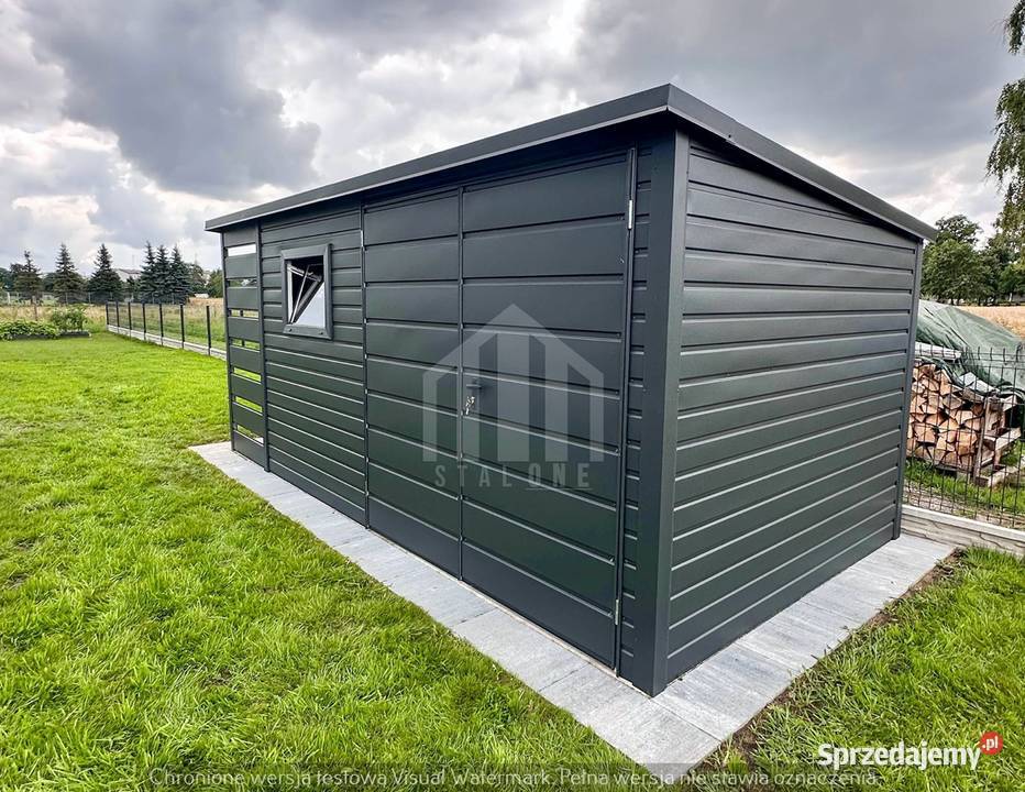 Schowek domek ogrodowy 35x2m wiata 1m Brama okno mazowieckie