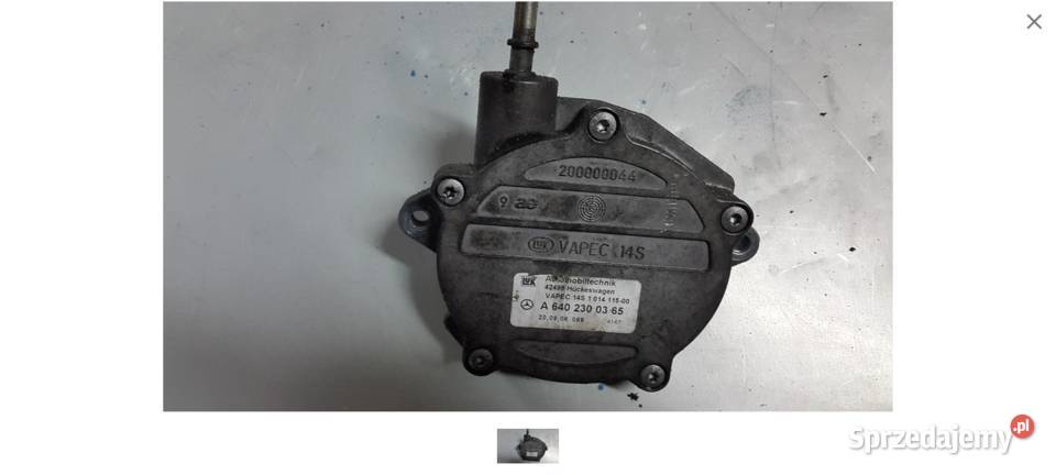pompa vacum A6402300365 smart colt 15did cdi Silniki i osprzęt Jelcz-Laskowice