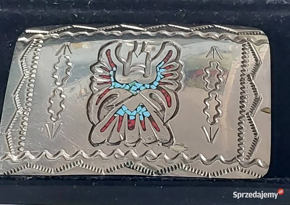 Klamra Navajo srebrna ręcznie robiona WCBNative Białystok
