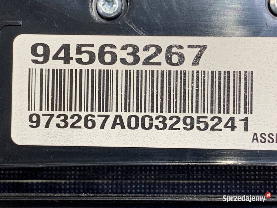 PANEL STEROWANIA RADIA CHEVROLET CRUZE 94563267 osobowe