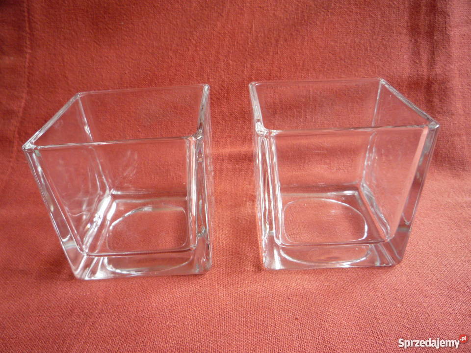 NOWE 2 Świeczniki Grube szkło na podgrzewacz Szczecin