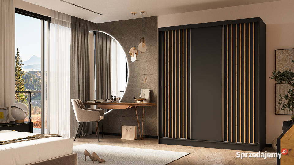 Duża szafa sypialniana 180 z lamelami Rybnik sprzedam