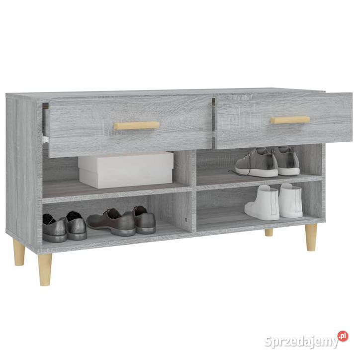 Szafka na buty szary dąb sonoma 102x35x55 mazowieckie Warszawa