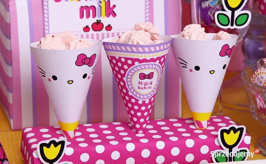 Hello Kitty kot kotek szablony urodziny słodki Poznań sprzedam