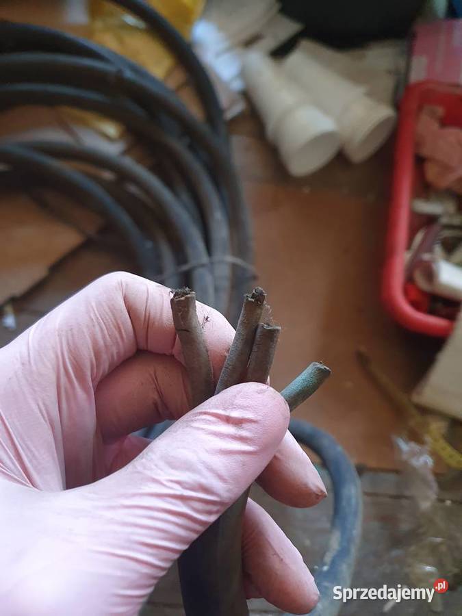 Kabel siłowy prądowy Stary kabel elektryczny Instalacje Warszawa