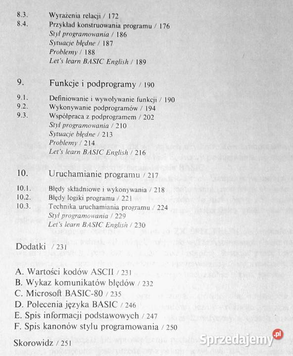 Mikrokomputery Nauka programowania w języku lubelskie Chełm sprzedam