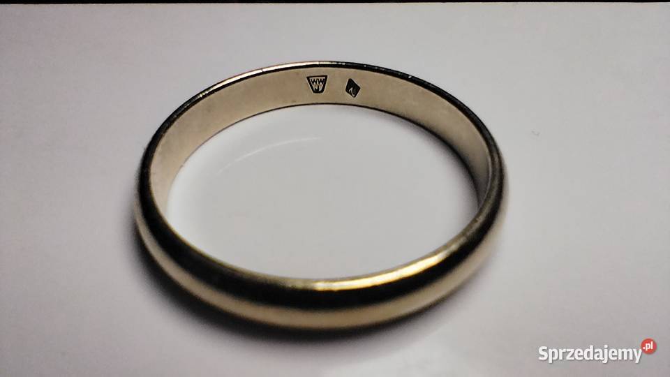 WWj Warmet złota damska obrączka PRL Kraków sprzedam