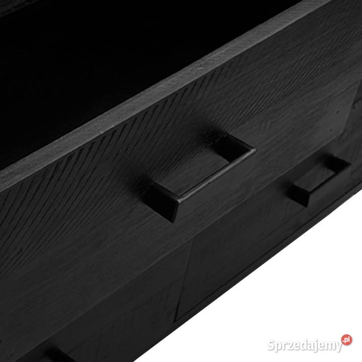 Szafka czarna 110x35x70 lite drewno sosnowe