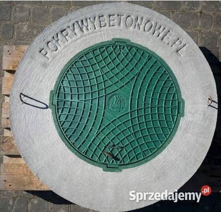 Zielona Pokrywa betonowa ogrodowa 105 właz NA świętokrzyskie Parszów