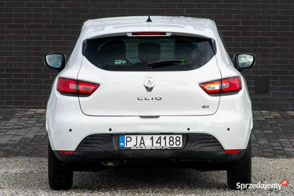 Renault Clio nawigacja tempomat 99000 IV 2012 biały wielkopolskie Jarocin