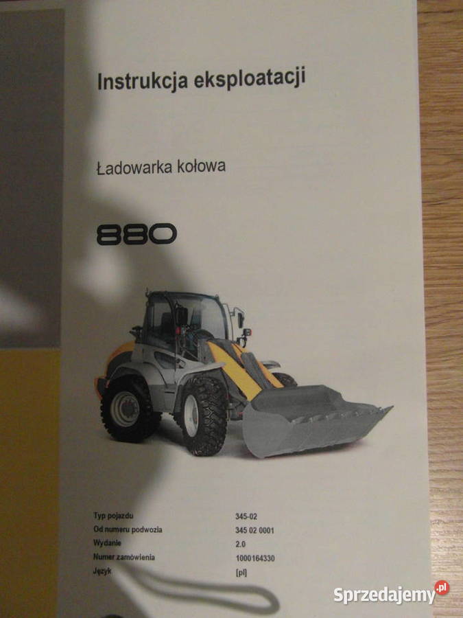 dtr instrukcja obsługi ladowarka kramer 880 i Szczecin