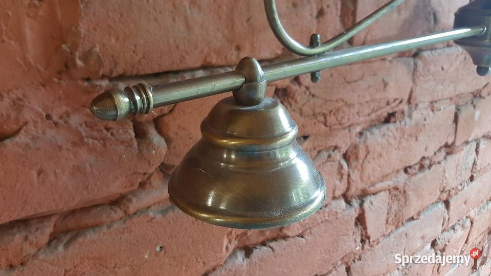 Lampa mosiężna podwójna Jarosław sprzedam