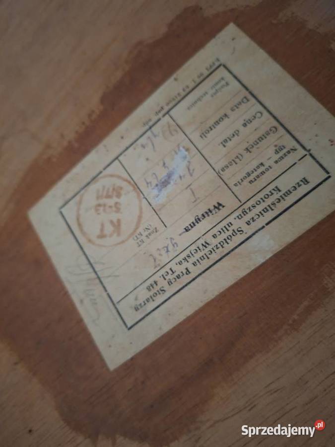 Stół jadalny owalny PRL