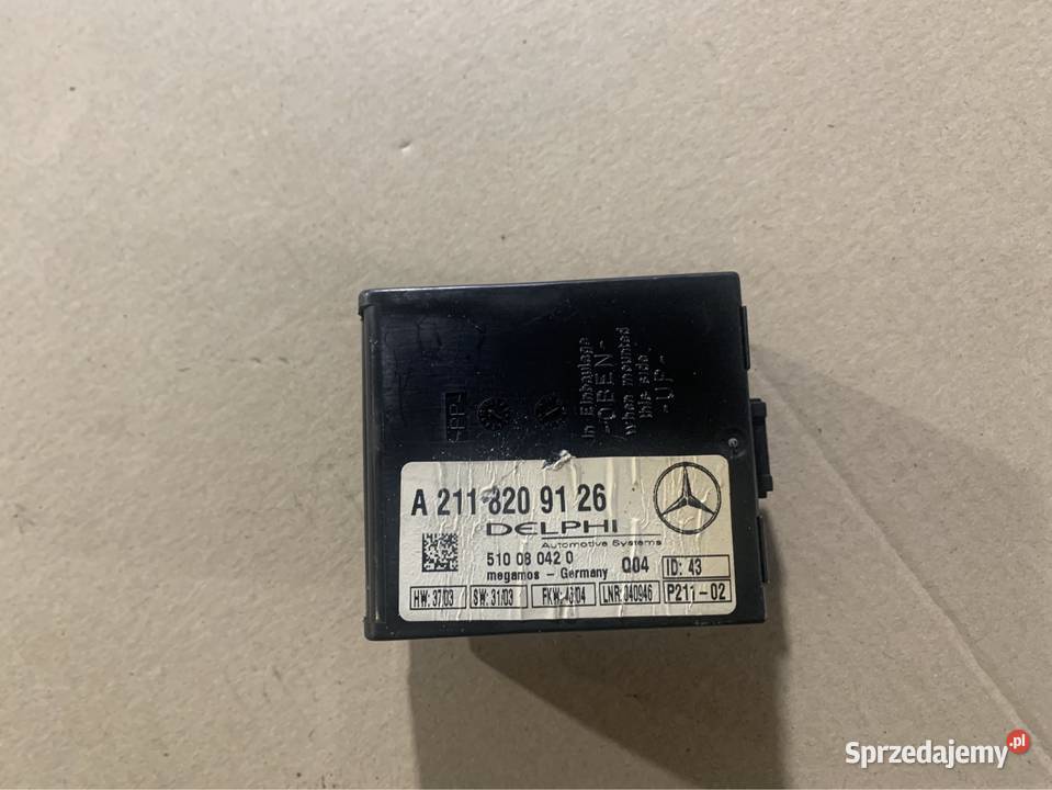 Moduł sterownik alarmu A2118209126 mercedes s osobowe