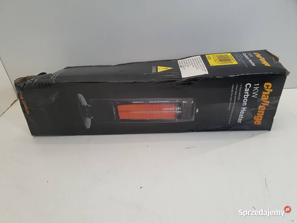 CHALLENGE 1 kW grzejnik promiennikowy czarny Częstochowa