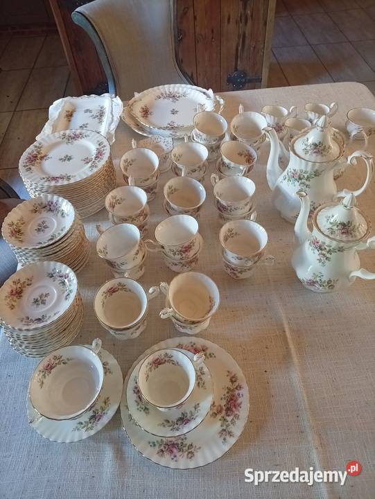 Serwis kawowy Total Albert Moss Rose na 27osób Antyki Antyki, Sztuka, Kolekcje zachodniopomorskie Prusim