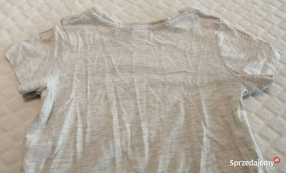 Koszulka krótki rękaw pasy szary 104 CA Odzież Czeladź