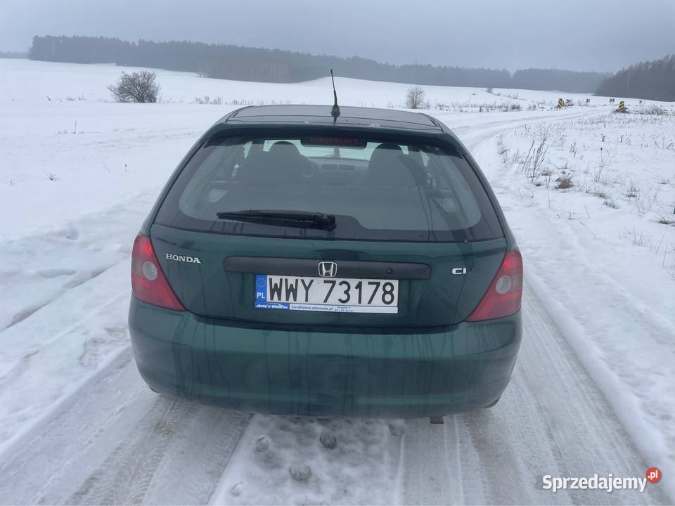 Honda Civic 14Benzyna 90 Klima Zdrowa 2003r podlaskie Rutki-Kossaki sprzedam