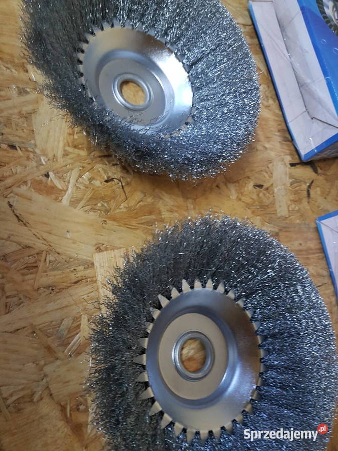 SZCZOTKA DRUCIANA DO KOSY 200 mm TARCZA cienka