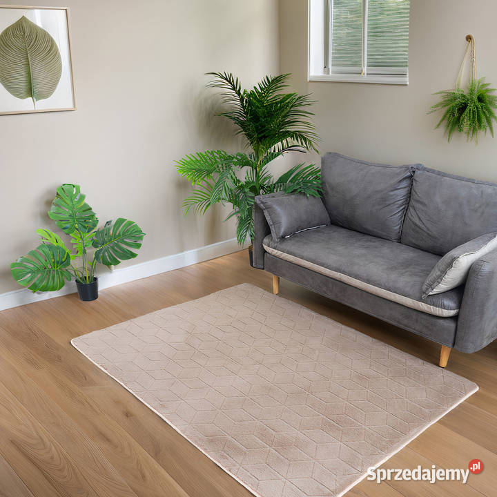 Dywan STRADO Rabbit 3D pluszowy miękki królik opolskie