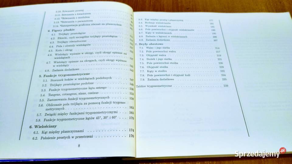 Matematyka 8 podręcznik klas VIII książka Książki i Podręczniki Gdańsk sprzedam