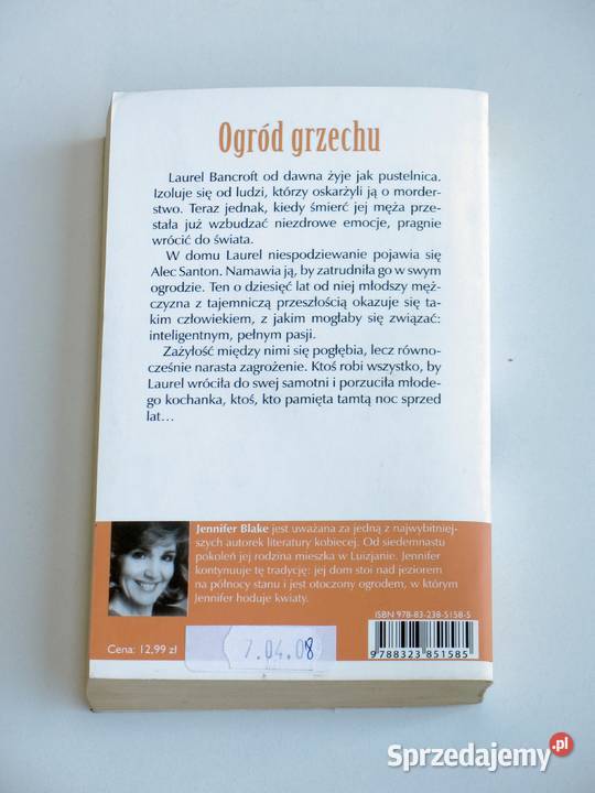 Ogród grzechu Jennifer Blake sprzedam