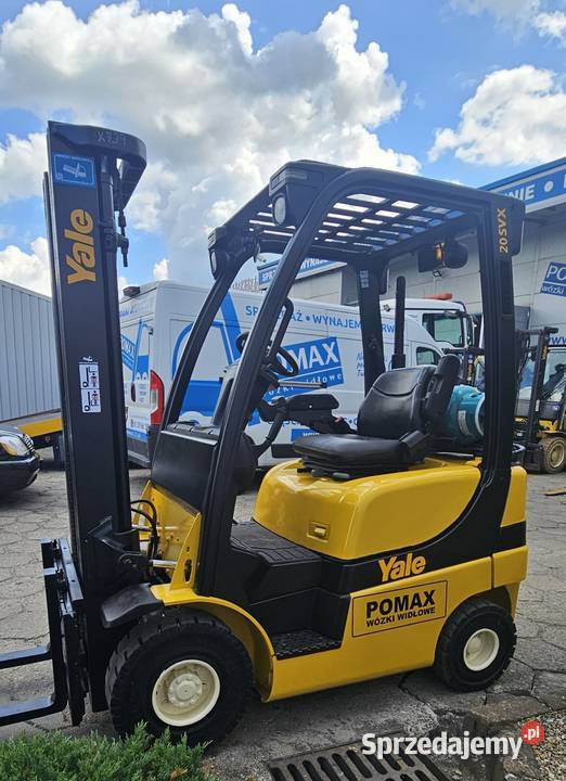 YALE GLP20SVX 2010r 2T LPGmaszt triplex z wolnym Yale Wózki widłowe