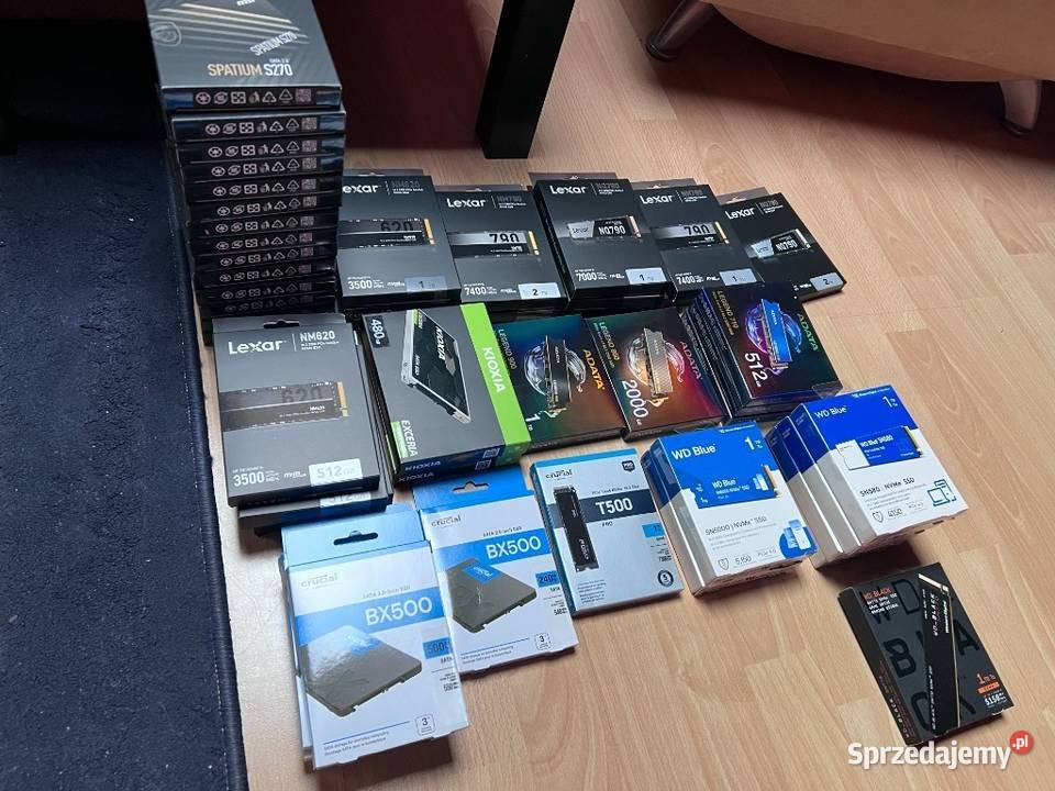 Pudełka dyskach M2 SATA pamięciach RAM DDR4 DDR5 Pozostałe Oświęcim