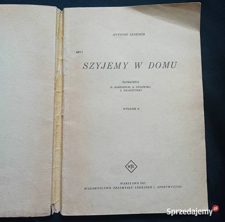 Antonie Janusch Szyjemy w domu WPLiS 1957 r wielkopolskie Koźminek