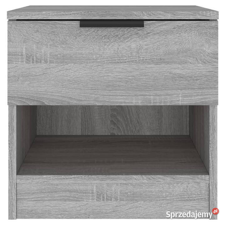 Szafki nocne 2 szary dąb sonoma materiał Warszawa