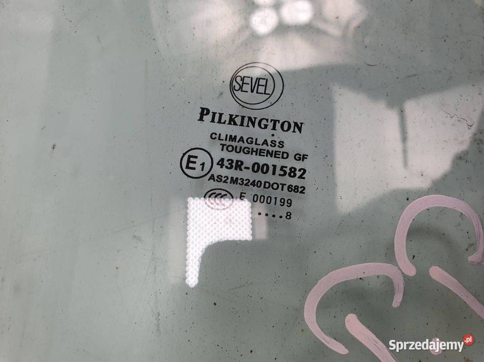 SZYBA PRAWY PRZÓD PEUGEOT BOXER III Lipno