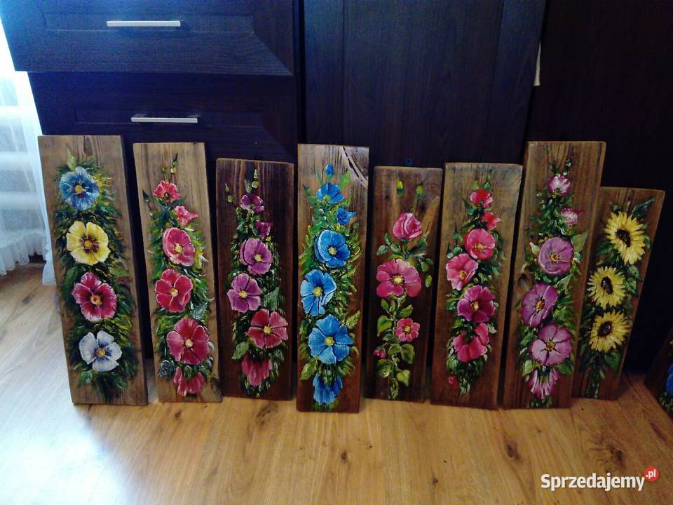 Malowanie na starych deskach Osmolice Pierwsze