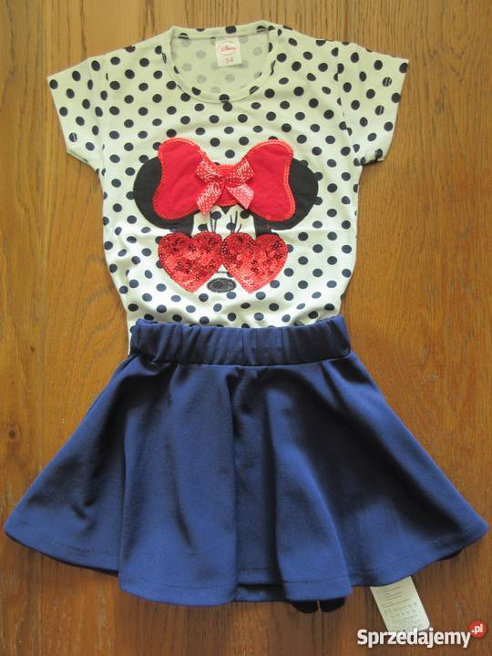 Komplet MINNIE Myszka Mickey bluzka spódniczka Warszawa