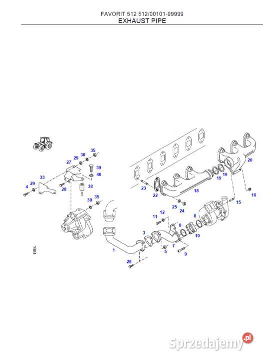 Ciągnik Fendt Favorit 512 1996 KATALOG CZĘŚCI Gdańsk sprzedam