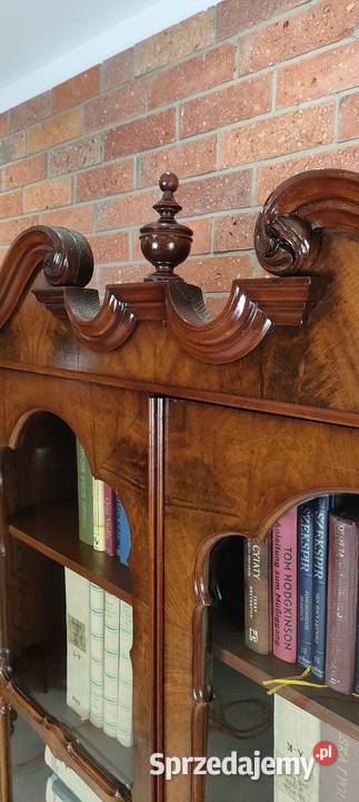 Piękna biblioteka witryna Ludwik Filip antyk Łagów