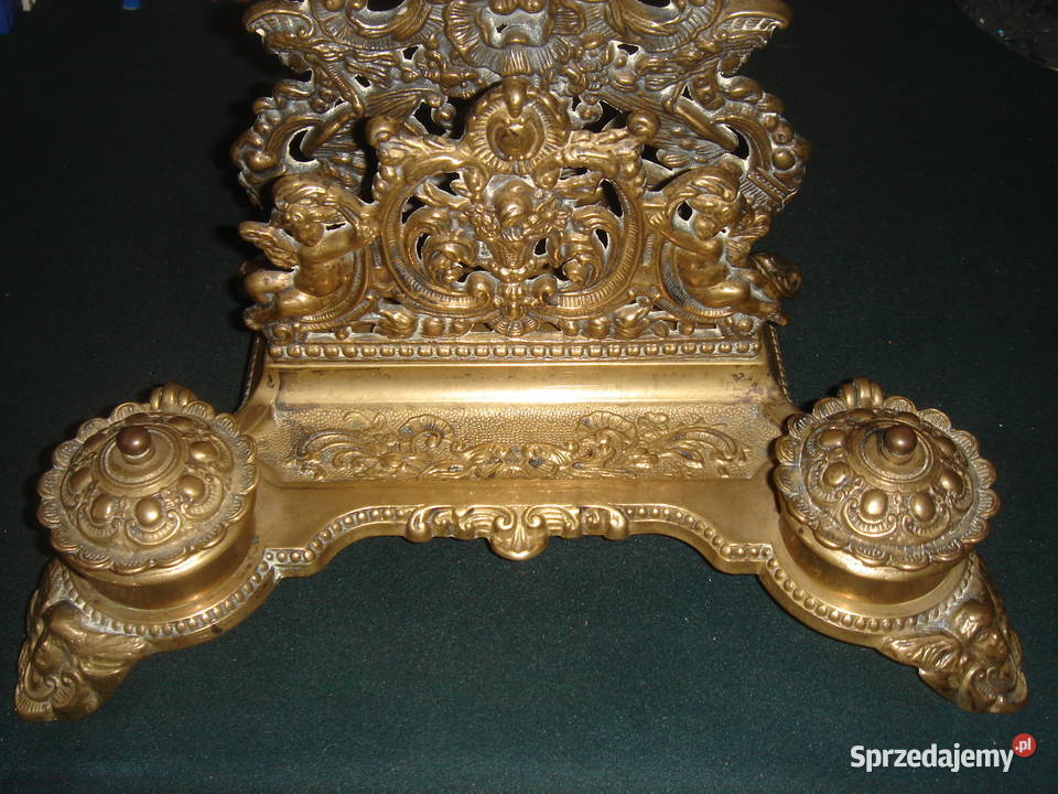 Stary kałamarz mosiężny duży Łódź