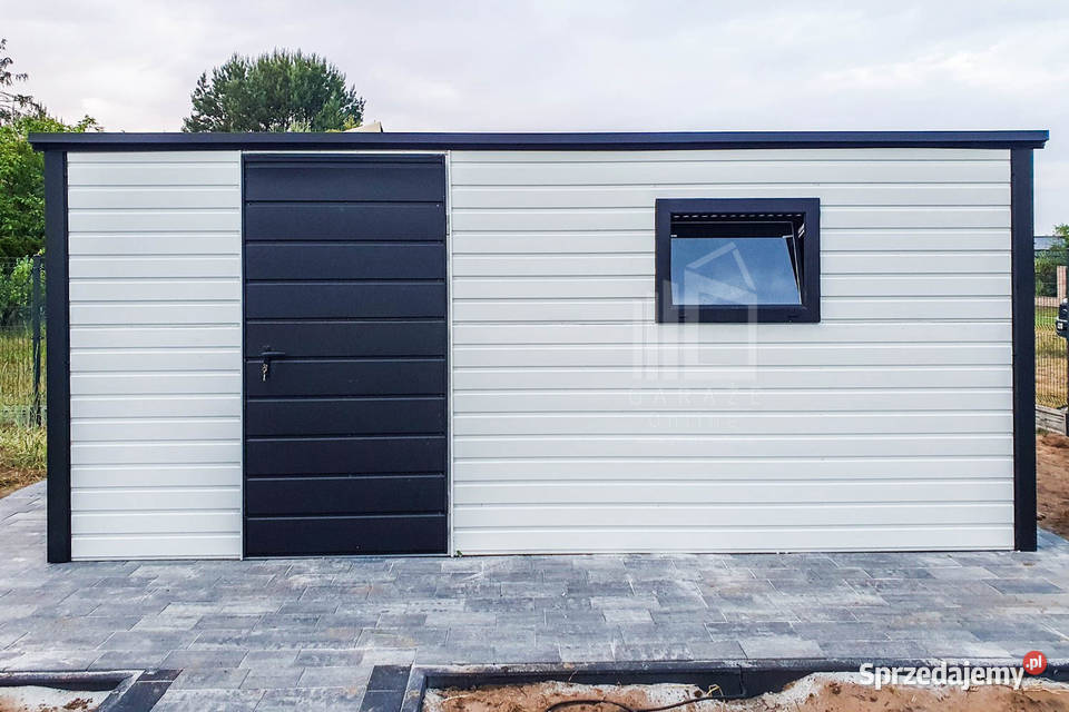 Schowek Ogrodowy 5x35 Drzwi 2x Okno Biały Czarny Pozostałe Kwidzyn