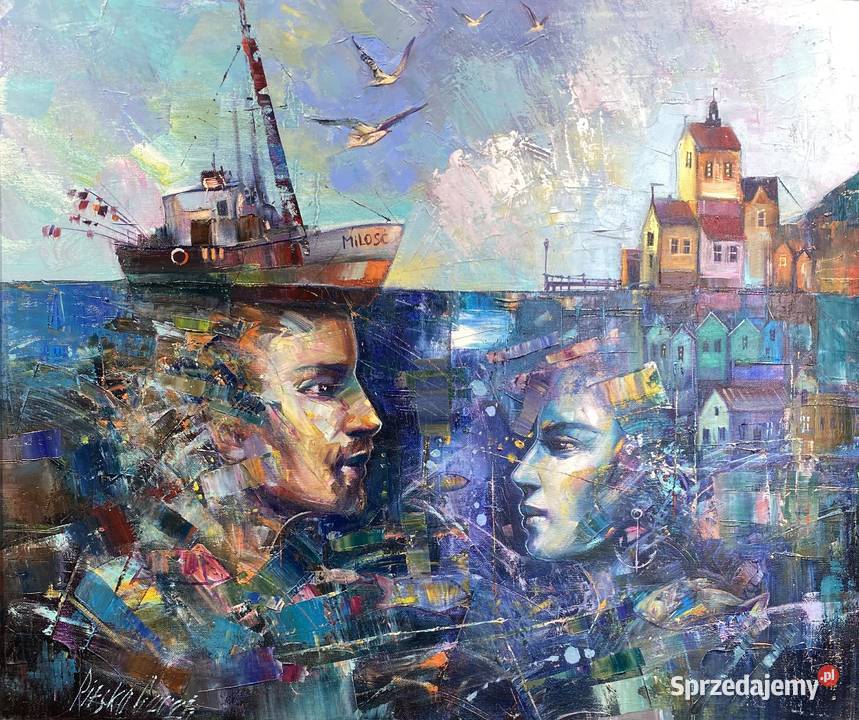 Pitsko Giennadij Powrót do domu 60x70 obraz pomorskie Rumia