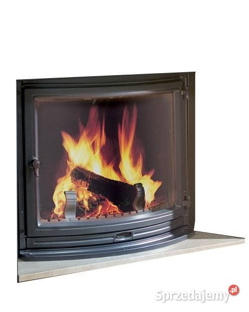 Szyba panoramiczna gięta do kominka żaroodporna