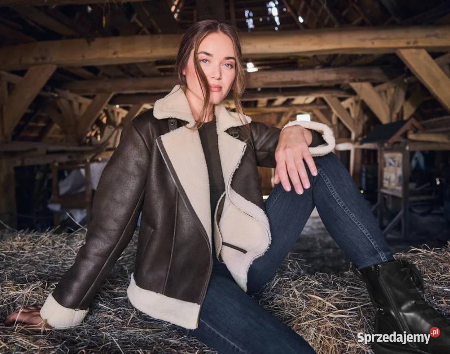 ESMARA Kurtka damska biker kolor brązowy rozmiar Wiosenna/Jesienna  warmińsko-mazurskie Ełk