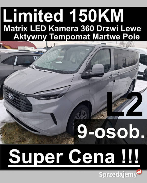 Ford Transit Custom Limited L2 150 Kamera 360 Transit  Custom Motoryzacja Szczecinek