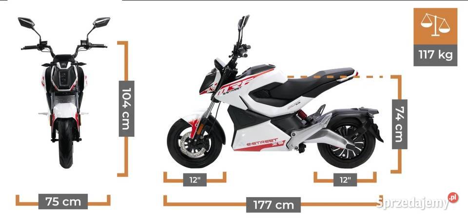 Nowość Motorower elektryczny MRF ESTREET 25 małopolskie Nowy Sącz