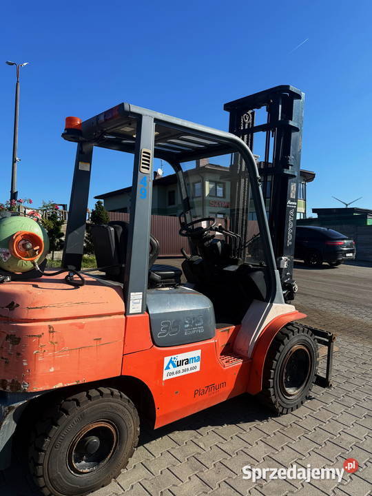 wózek widłowy TOYOTA 7FGJF35 LPG 3500 szeroki