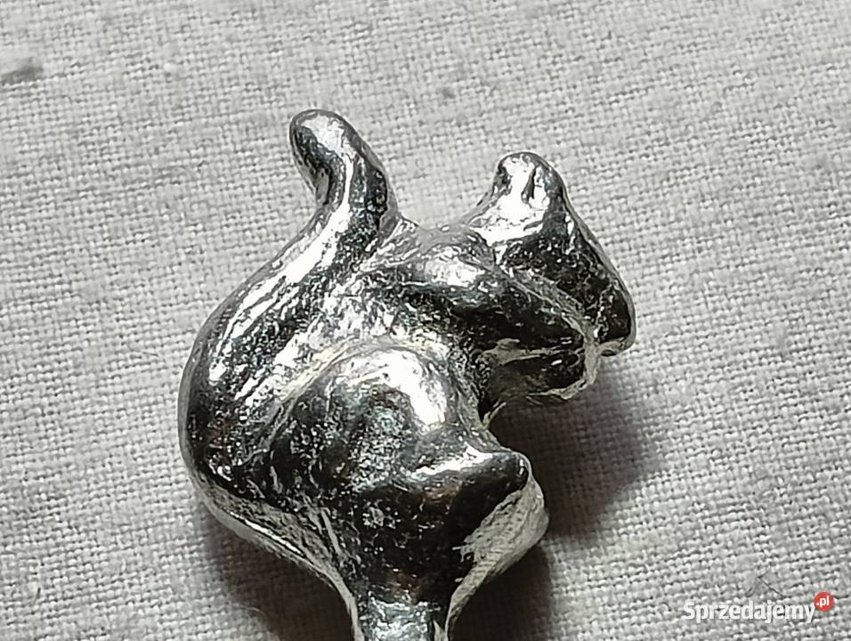 Łyżeczka do soli stara angielska z wiewiórkąX182 Kraków